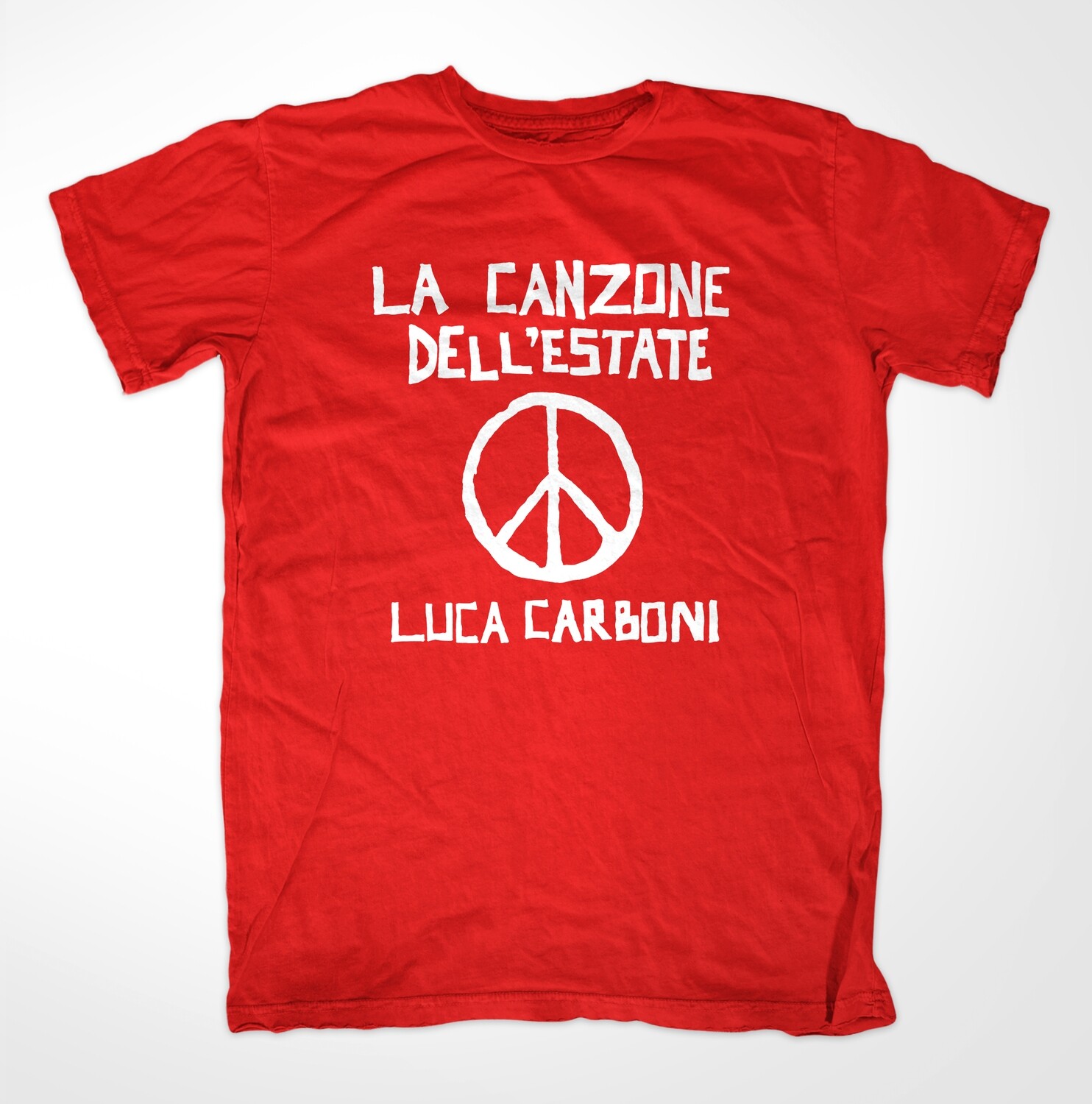 T-shirt ROSSA, UNISEX "La Canzone dell'estate" - Luca Carboni