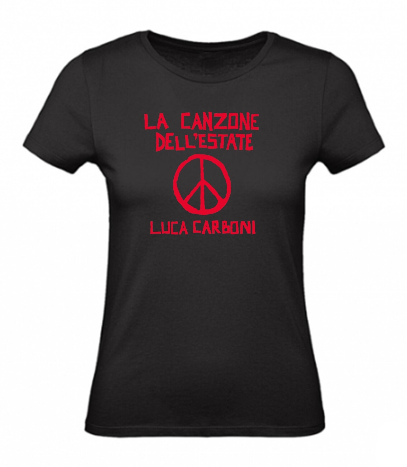 T-shirt NERA, DONNA "La Canzone dell'estate" - Luca Carboni