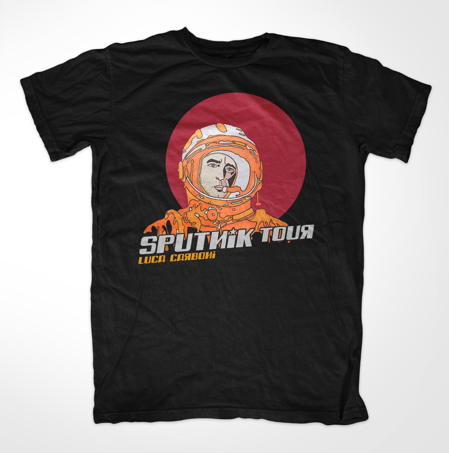 T-shirt Sputnik Tour con calendario date sul retro