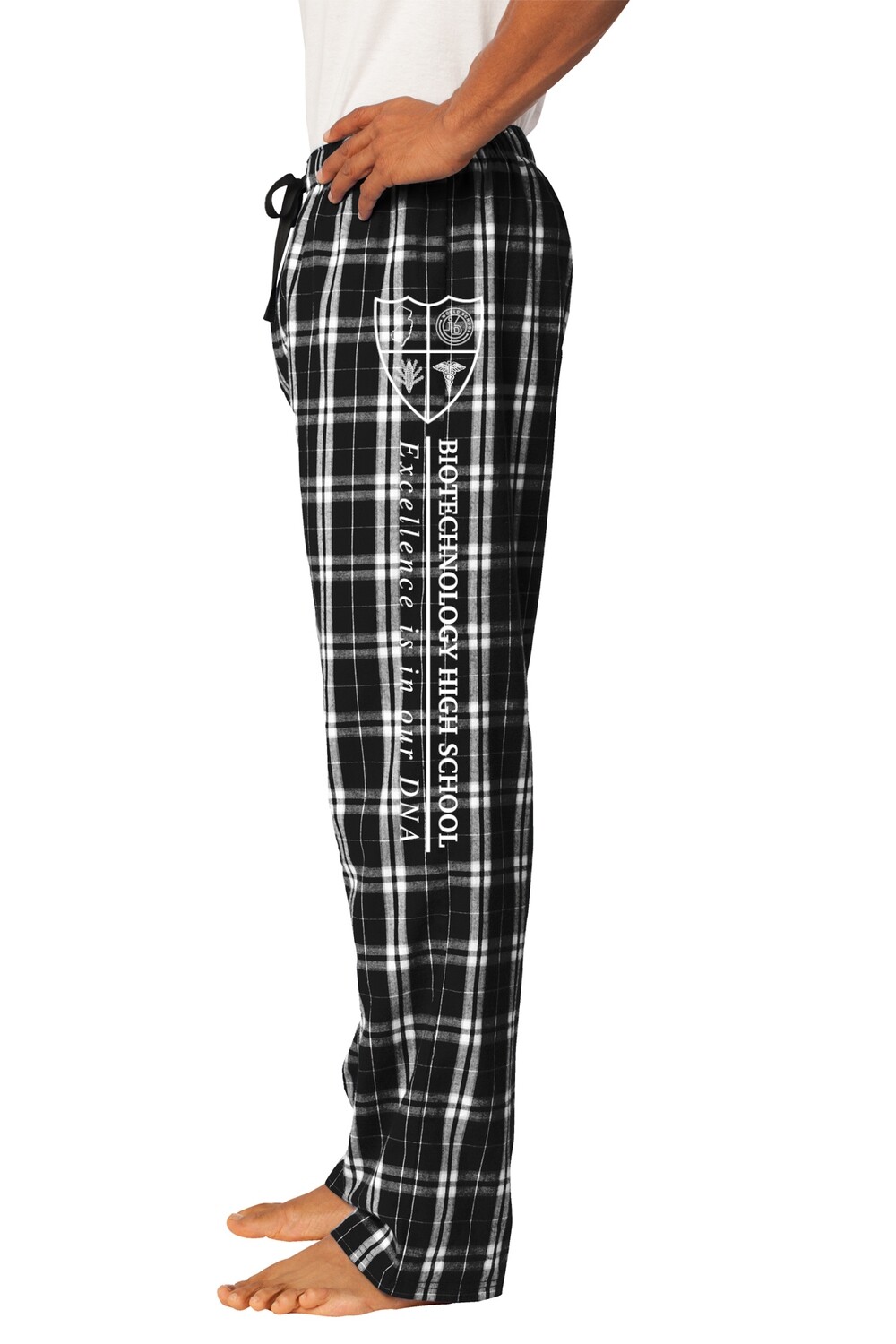 Plaid Flannel Pants (black or blue)