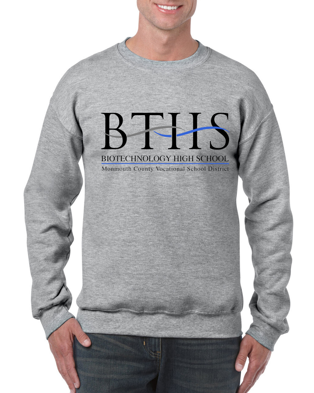 Crew Neck Sweatshirt (black or grey)