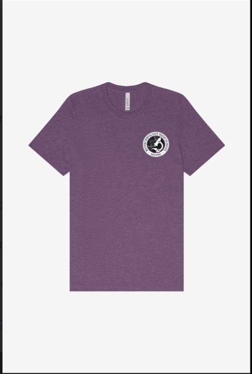 Soft-touch Short Sleeve T-Shirt with New Logo - Heather Plum