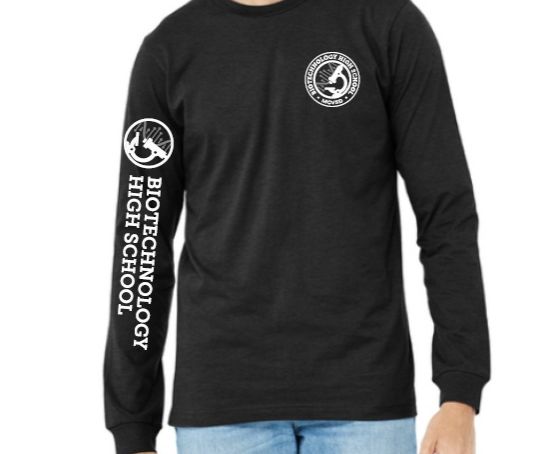 Soft-touch Long Sleeve T-Shirt with New Logo - Black
