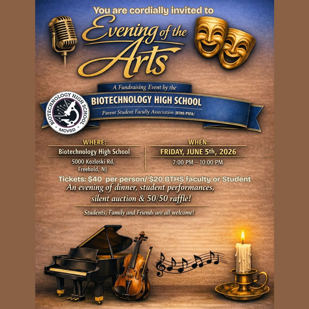 BTHS EVENING OF THE ARTS TICKET