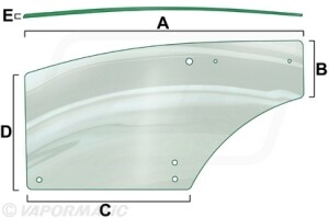 Cristal, vidrio puerta derecha
