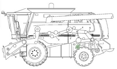 Correa batidor de descarga