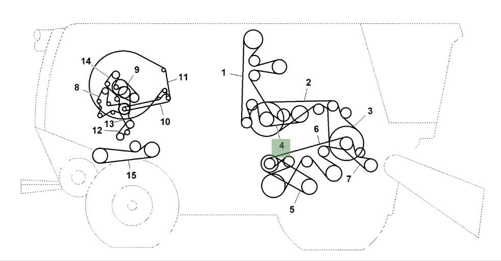 Correa mando elevador de retrilla