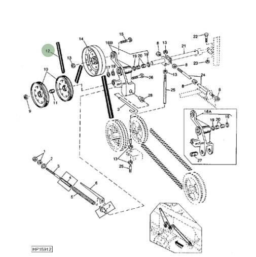 Correa mando picador (delantero)