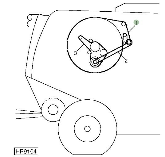 Correa rejilla rotativa