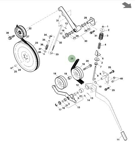 Correa trapezoidal transmisión del acelerador de alimentación