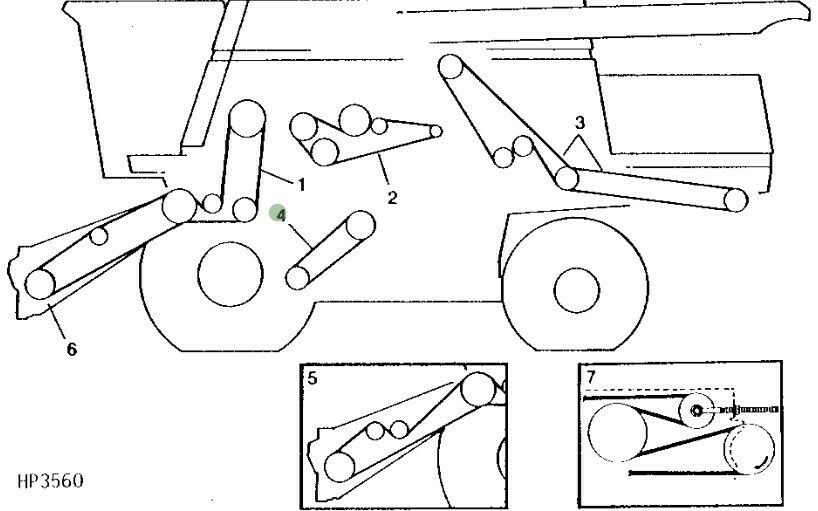 Correa ventilador de limpieza