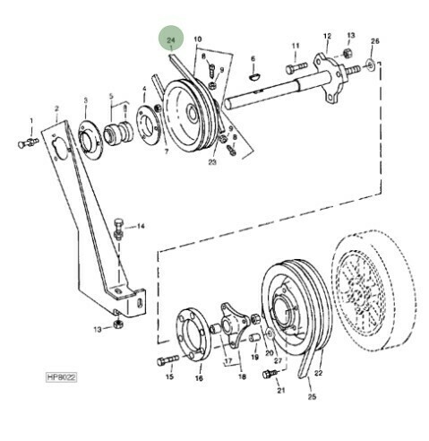 Correa ventilador de motor