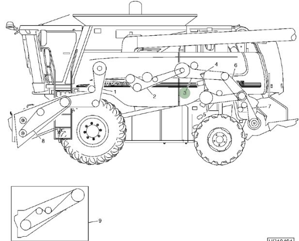 Juego de correas sin fin de descarga