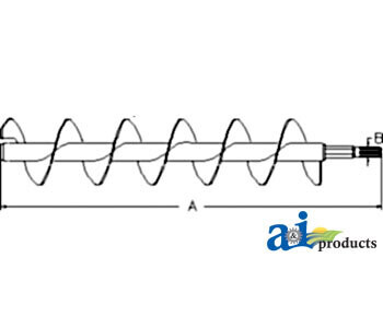 Sinfín de descarga horizontal