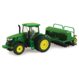 Tractor John Deere 7215 con Sembradora 1590 Escala 1/64