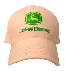 Gorro John Deere Salmón