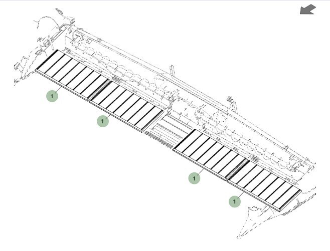 Lona (correa) lateral exterior corta 600FD