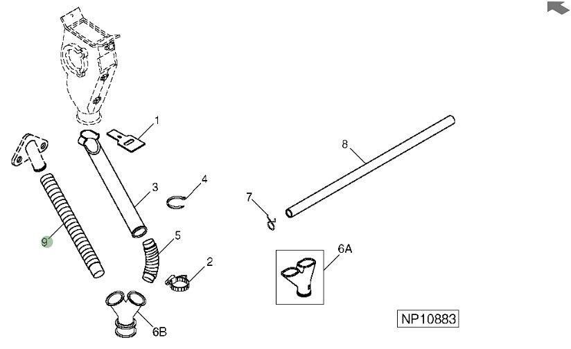 Manguera, tubo de fertilizante