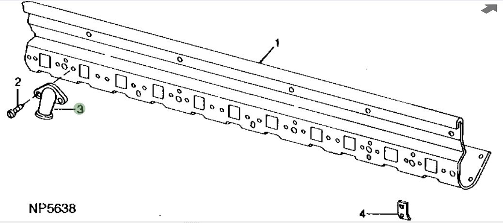 Tubo de descarga de fertilizante