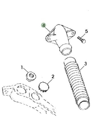 Tubo de descarga de fertilizante
