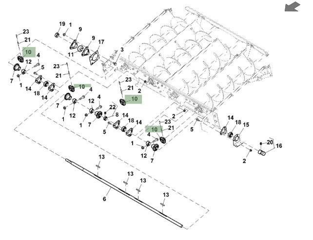 Engranaje 13 dientes