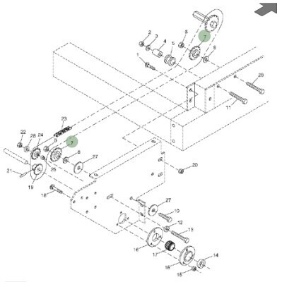 Engranaje 18 dientes