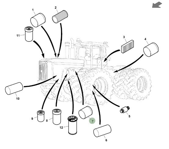 Filtro de aceite hidráulico