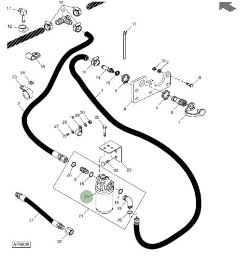Filtro de aceite hidráulico