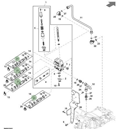 Juego de retenes acople hidráulico