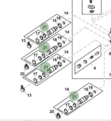 Juego de retenes acople hidráulico