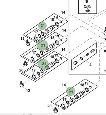 Juego de retenes acople hidráulico
