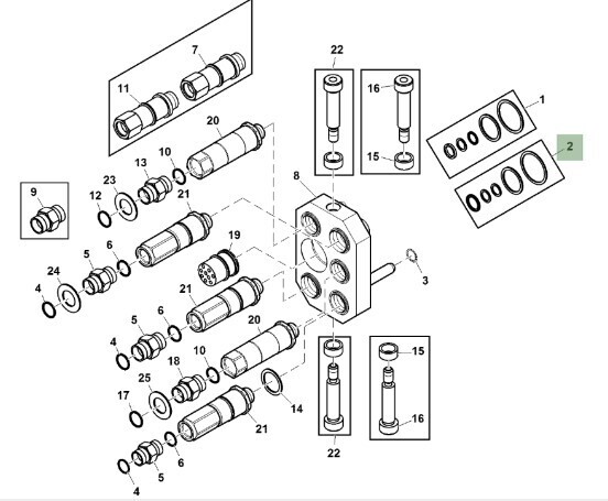 Juego de retenes 1/2"