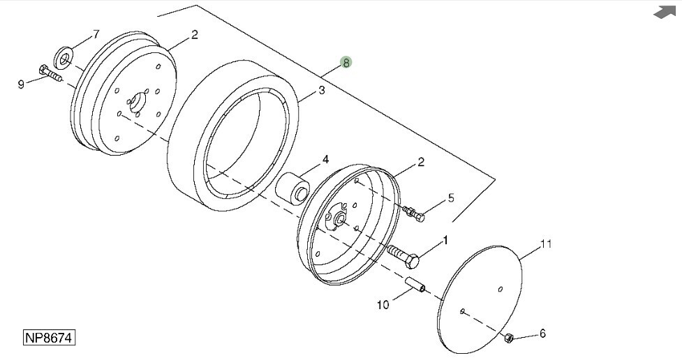 Rueda completa control de profundidad