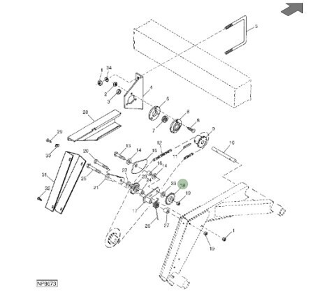 Rueda dentada 14 dientes