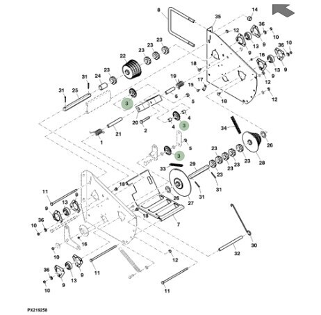 Rueda dentada 14 dientes
