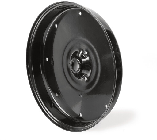 Media llanta de acero, negro