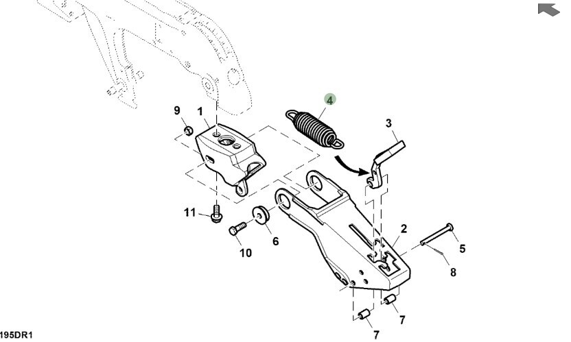 Muelle de tracción rueda de cierre