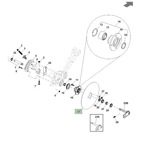 Cuchilla circular 18" (ex)