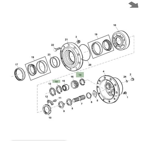 Anillo elástico- Seguro de planetario