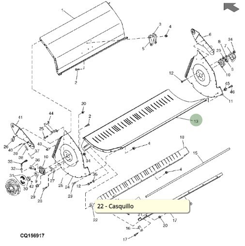 Piso de carcasa del picador