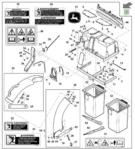 Sistema de recolección de material 42"