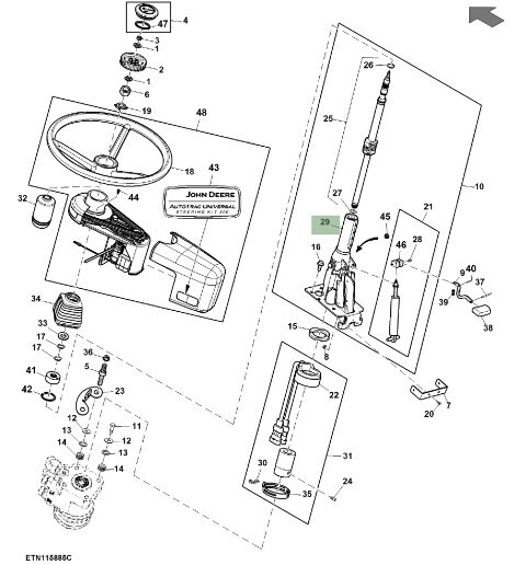 Carcasa de dirección