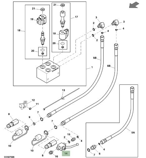 Válvula hidráulica de bloqueo de elevacion