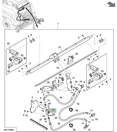 Válvula hidráulica de bloqueo de elevacion