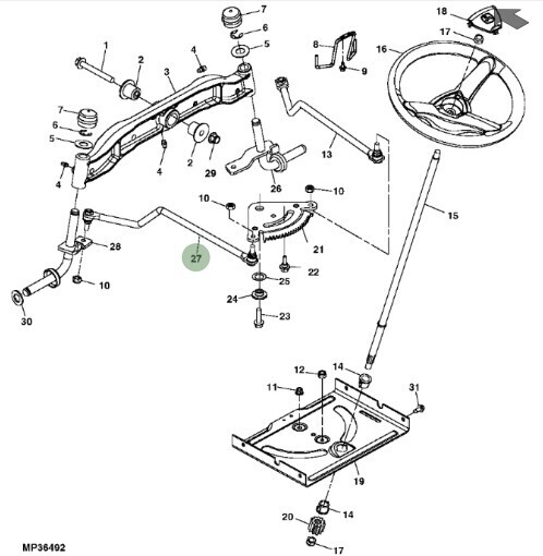 Barra de dirección izquierda