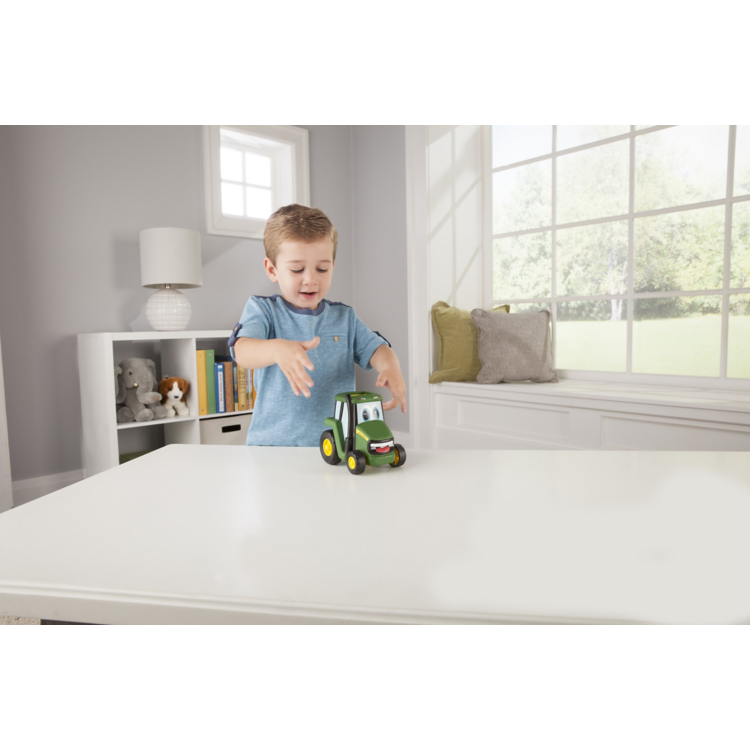 Tractor de juguete John Deere Johnny Push N Roll