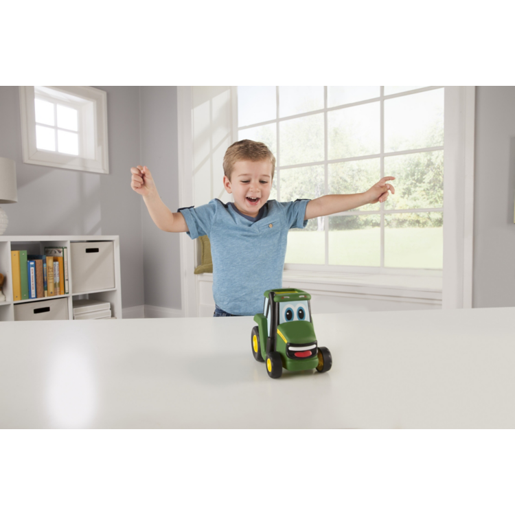 Tractor de juguete John Deere Johnny Push N Roll