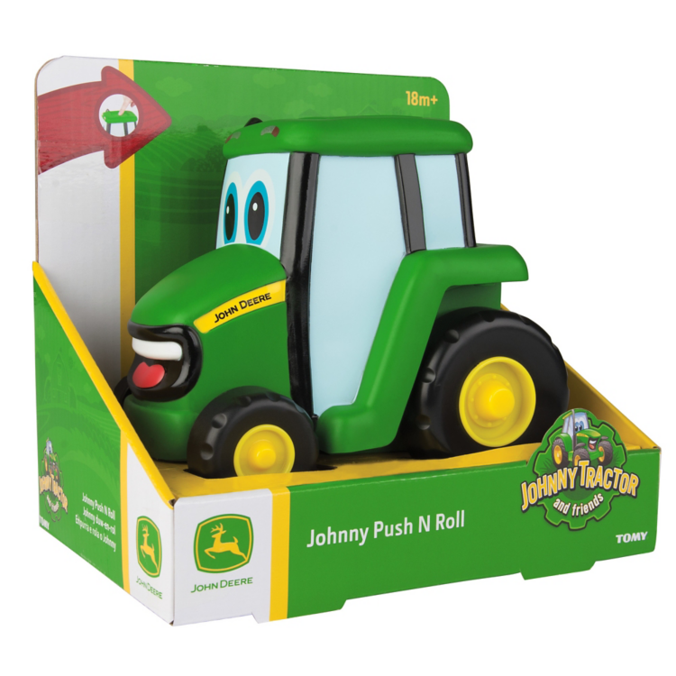 Tractor de juguete John Deere Johnny Push N Roll