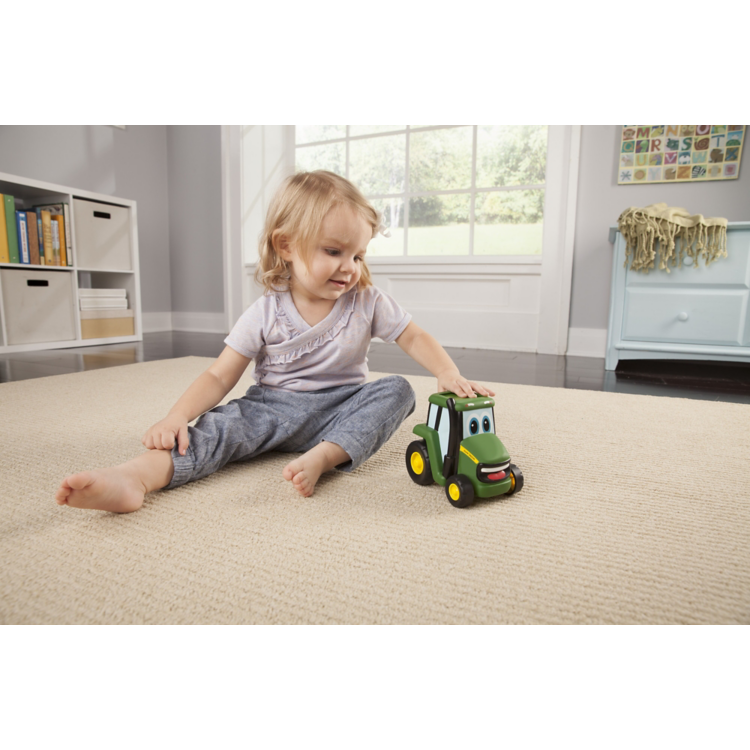 Tractor de juguete John Deere Johnny Push N Roll