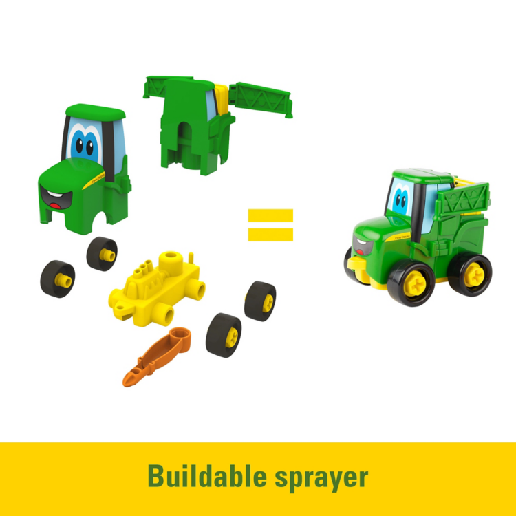 Pulverizador John Deere Build-a-Buddy - Juguete para desmontar.